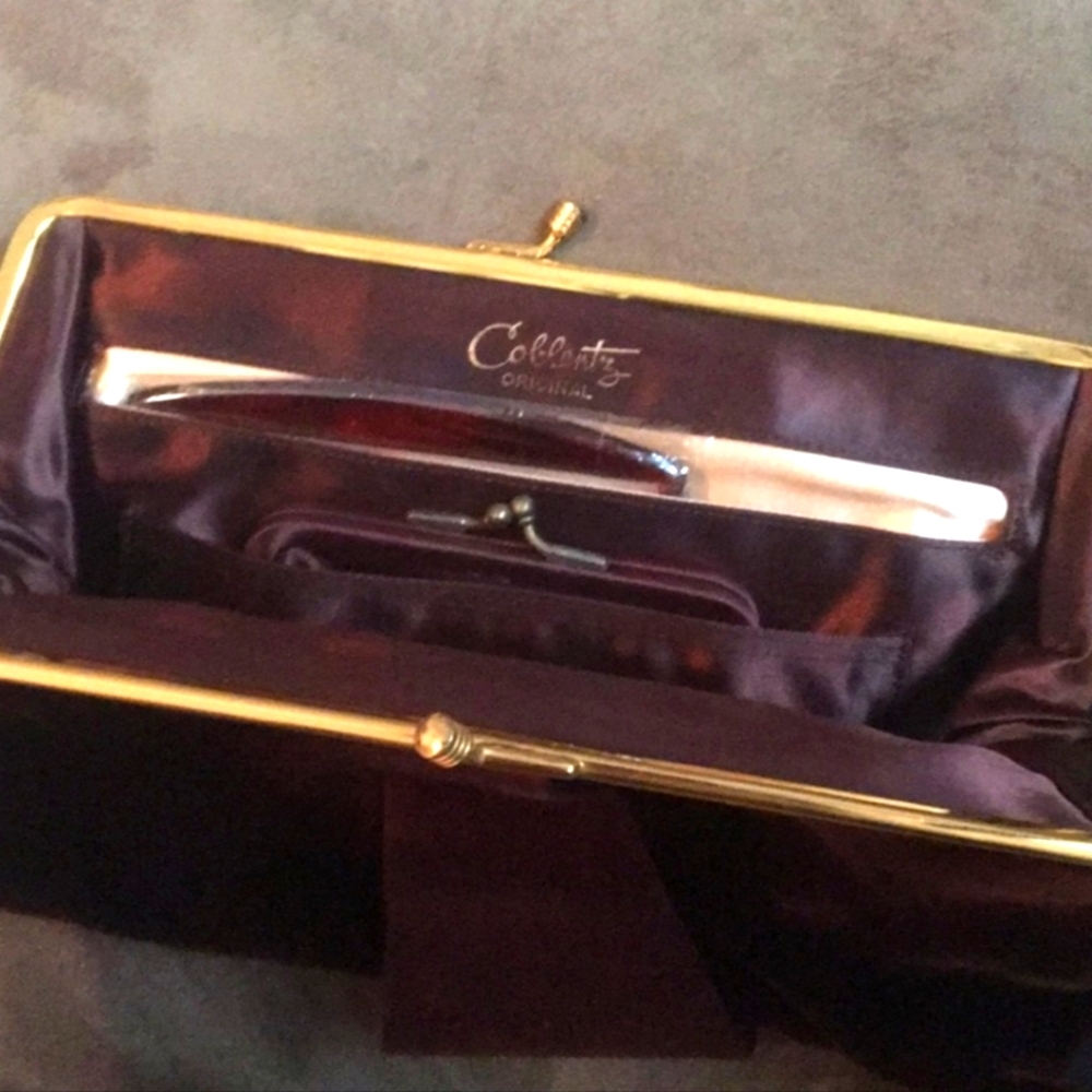 COBLENTZ Original 1940 Red Velvet Clutch